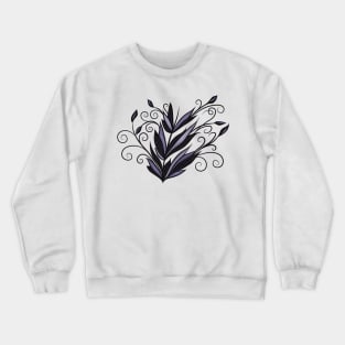 Gothic plant floral swirl and flourish nature lover Crewneck Sweatshirt